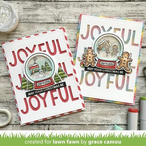 Lawn Fawn Snow Globe Scenes Dies (LF2428)