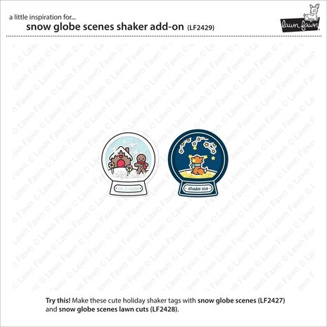 Lawn Fawn Snow Globe Scenes Shaker Add-On Dies (LF2429) Lawn Fawn Snow Globe Scenes Shaker Add-On Dies (LF2429)
