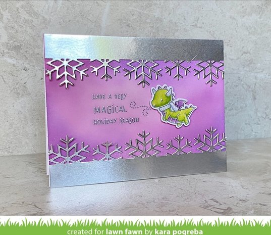 Lawn Fawn Snowflake Border Dies (LF2431) Lawn Fawn Snowflake Border Dies (LF2431)