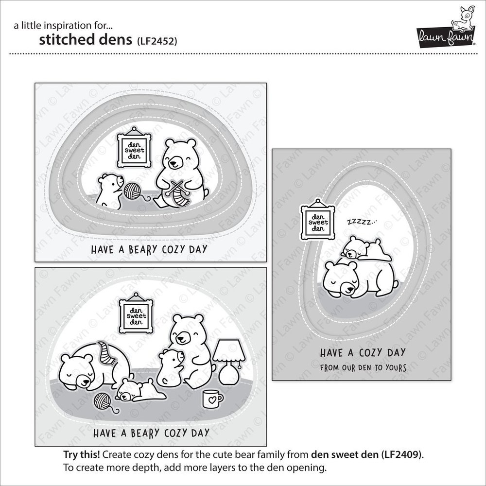 Lawn Fawn Stitched Dens Dies (LF2452) Lawn Fawn Stitched Dens Dies (LF2452)