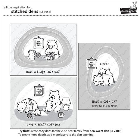 Lawn Fawn Stitched Dens Dies (LF2452) Lawn Fawn Stitched Dens Dies (LF2452)