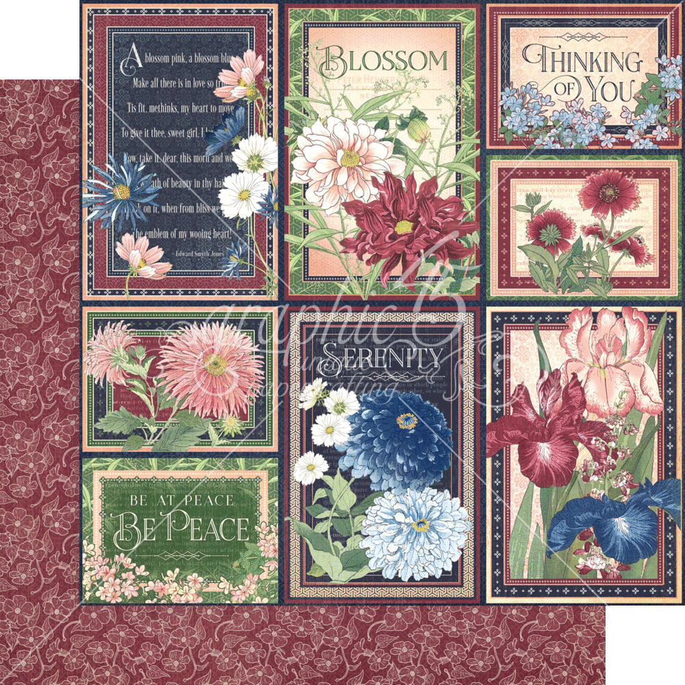 Graphic 45 Blossom 8x8 Inch Paper Pad (4502159) Graphic 45 Blossom 8x8 Inch Paper Pad (4502159)