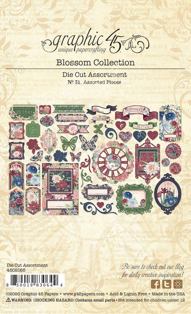 Graphic 45 Blossom Die-Cut Assortment (4502165)