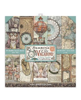Stamperia Sir Vagabond 12x12 Inch Paper Pack (SBBL80)