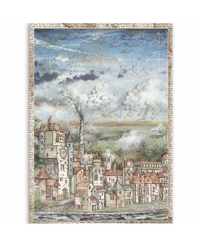 Stamperia Sir Vagabond Rice Paper A4 Cityscape (DFSA4514)
