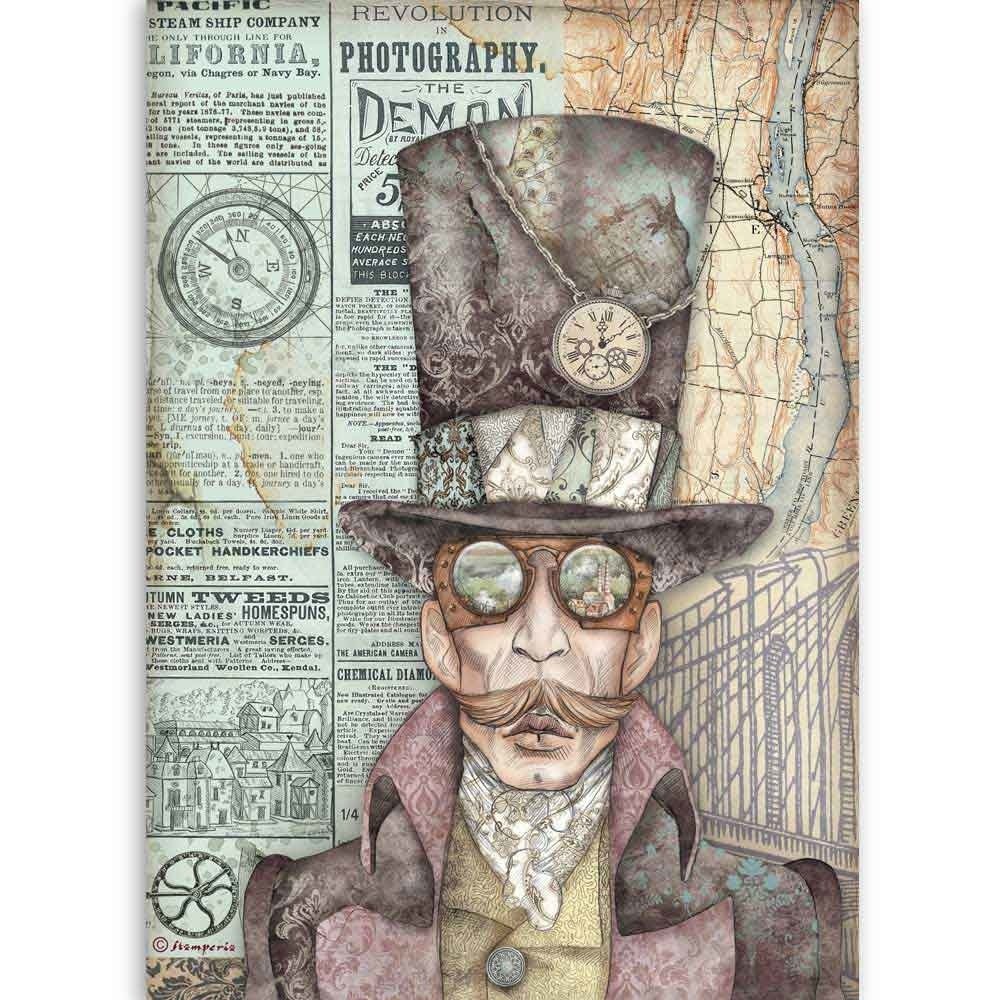 Stamperia Sir Vagabond Rice Paper A4 Photography (DFSA4516) Stamperia Sir Vagabond Rice Paper A4 Photography (DFSA4516)