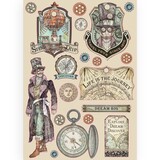 Stamperia Sir Vagabond Colored Wooden Shapes A5 Images (KLSP092)