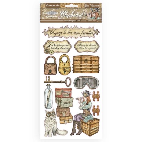 Stamperia Lady Vagabond Chipboard 15x30cm (DFLCB18)
