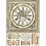 Stamperia Lady Vagabond Rice Paper A4 Clock with Mechanisms (DFSA4519)