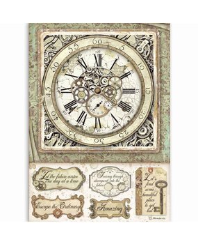 Stamperia Lady Vagabond Rice Paper A4 Clock with Mechanisms (DFSA4519) Stamperia Lady Vagabond Rice Paper A4 Clock with Mechanisms (DFSA4519)