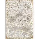 Stamperia Lady Vagabond Rice Paper A4 Strange London Guide (DFSA4522)