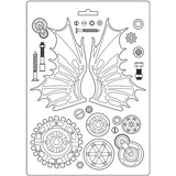 Stamperia Lady Vagabond Soft Mould A4 Fly Machine (K3PTA482)