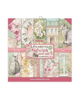 Stamperia Orchids and Cats 8x8 Inch Paper Pack (SBBS26) Stamperia Orchids and Cats 8x8 Inch Paper Pack (SBBS26)