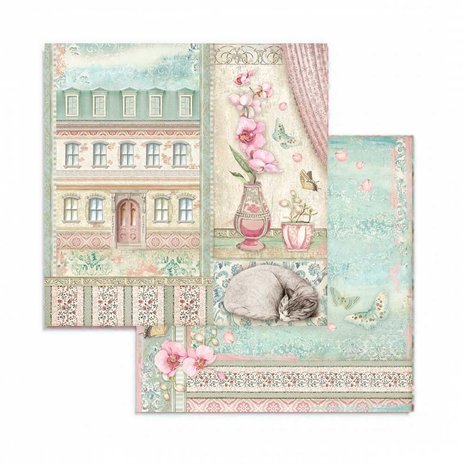 Stamperia Orchids and Cats 8x8 Inch Paper Pack (SBBS26) Stamperia Orchids and Cats 8x8 Inch Paper Pack (SBBS26)