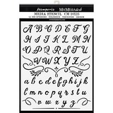 Stamperia Calligraphy Thick Stencil 20x25cm Alphabet (KSTD060)