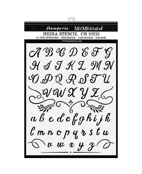 Stamperia Calligraphy Thick Stencil 20x25cm Alphabet (KSTD060) Stamperia Calligraphy Thick Stencil 20x25cm Alphabet (KSTD060)