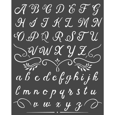 Stamperia Calligraphy Thick Stencil 20x25cm Alphabet (KSTD060) Stamperia Calligraphy Thick Stencil 20x25cm Alphabet (KSTD060)