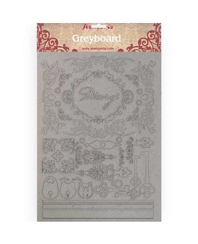 Stamperia Calligraphy Greyboard A4 Diary (KLSPDA411)* Stamperia Calligraphy Greyboard A4 Diary (KLSPDA411)*