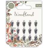 Craft Consortium Woodland Silver Pine Comb Charms (CCMCHRM018)