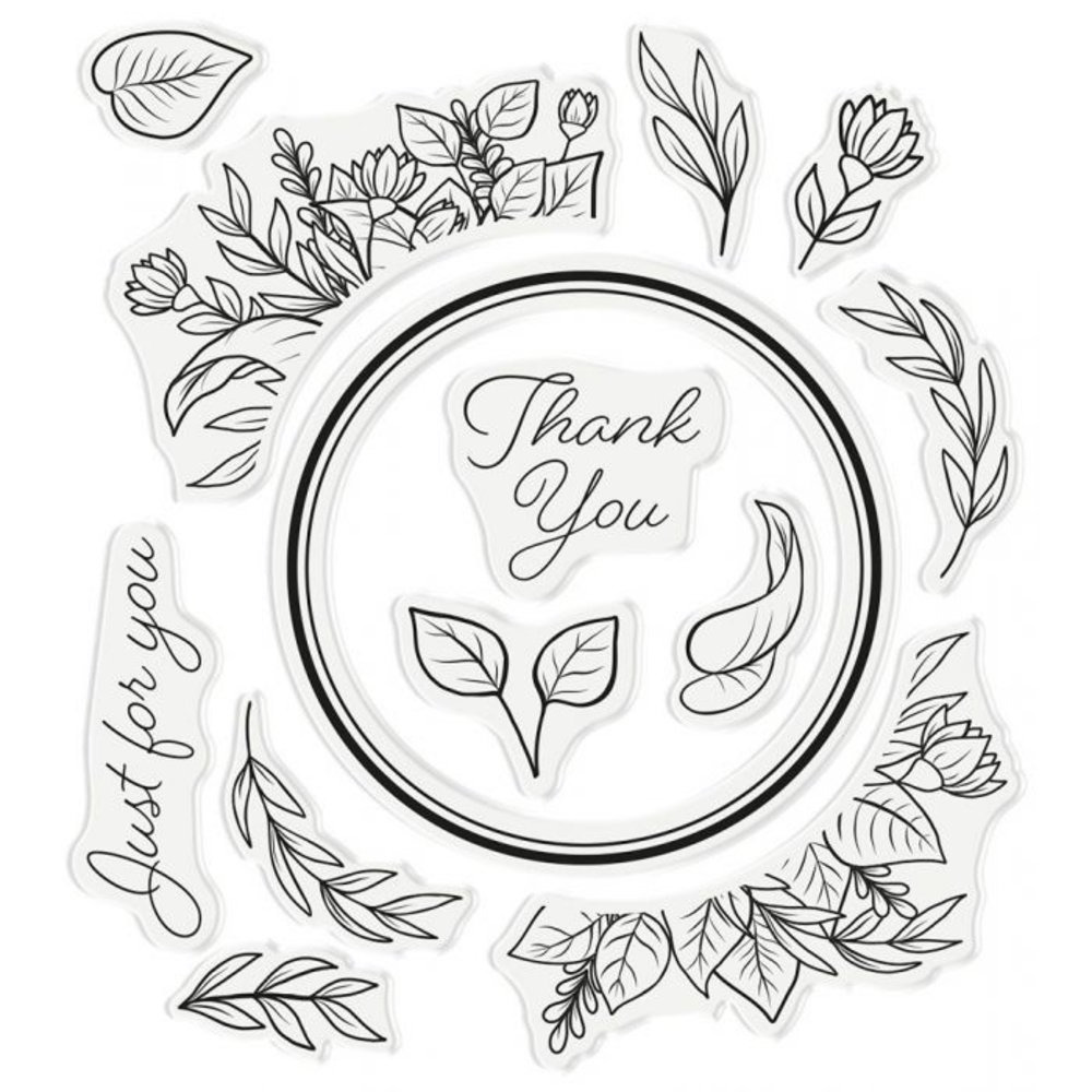 Crafter's Companion Woodland Friends Flourishing Floral Frame Stamp & Dies (NG-WFR-STD-FFR)