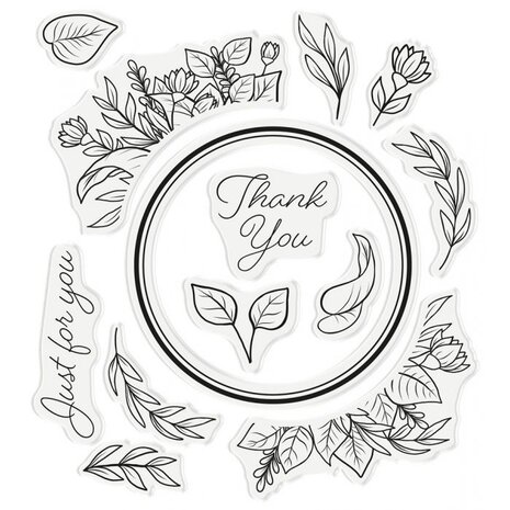 Crafter's Companion Woodland Friends Flourishing Floral Frame Stamp & Dies (NG-WFR-STD-FFR)