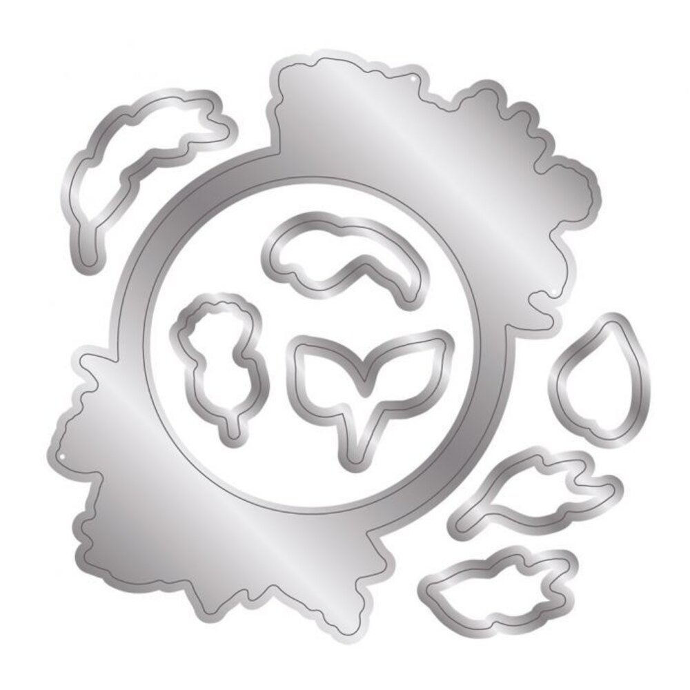 Crafter's Companion Woodland Friends Flourishing Floral Frame Stamp & Dies (NG-WFR-STD-FFR)