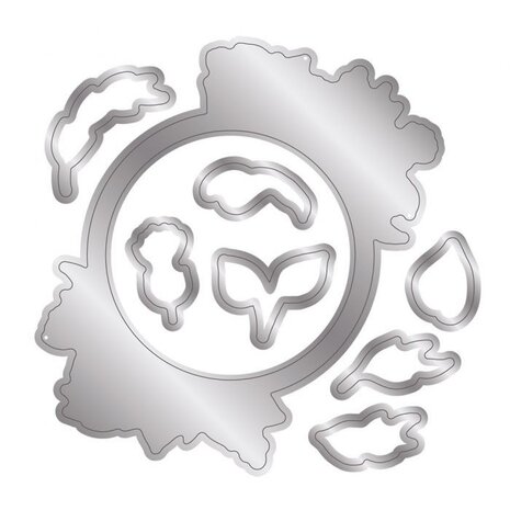 Crafter's Companion Woodland Friends Flourishing Floral Frame Stamp & Dies (NG-WFR-STD-FFR)