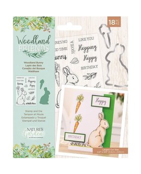Crafter's Companion Woodland Friends Woodland Bunny Stamp & Die (NG-WFR-STD-WBUN) Crafter's Companion Woodland Friends Woodland Bunny Stamp & Die (NG-WFR-STD-WBUN)