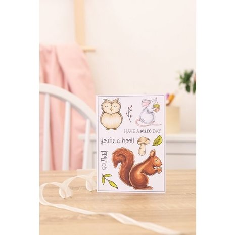 Crafter's Companion Woodland Friends Woodland Trio Clear Stamps (NG-WFR-STP-WTRI) Crafter's Companion Woodland Friends Woodland Trio Clear Stamps (NG-WFR-STP-WTRI)