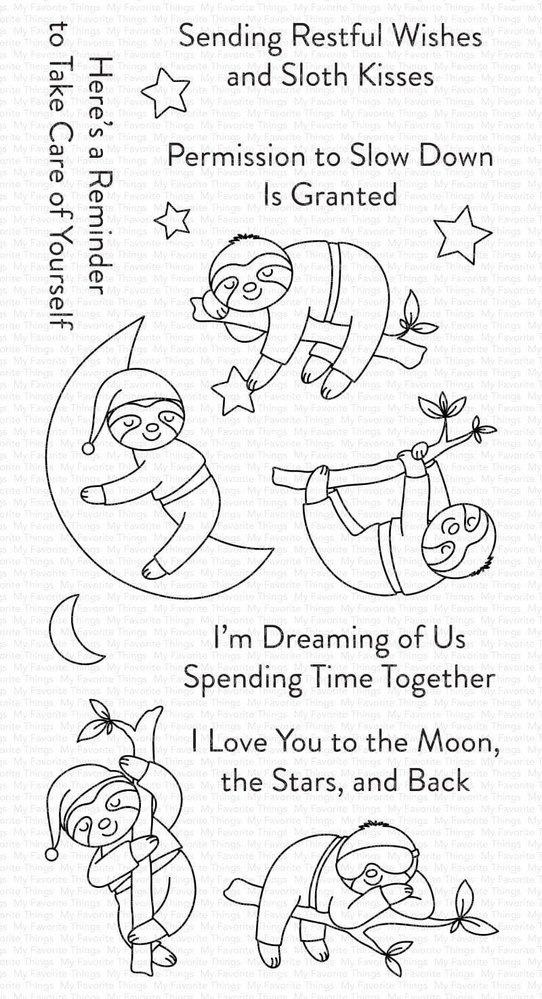 My Favorite Things Slumbering Sloths Clear Stamps (CS-528) My Favorite Things Slumbering Sloths Clear Stamps (CS-528)