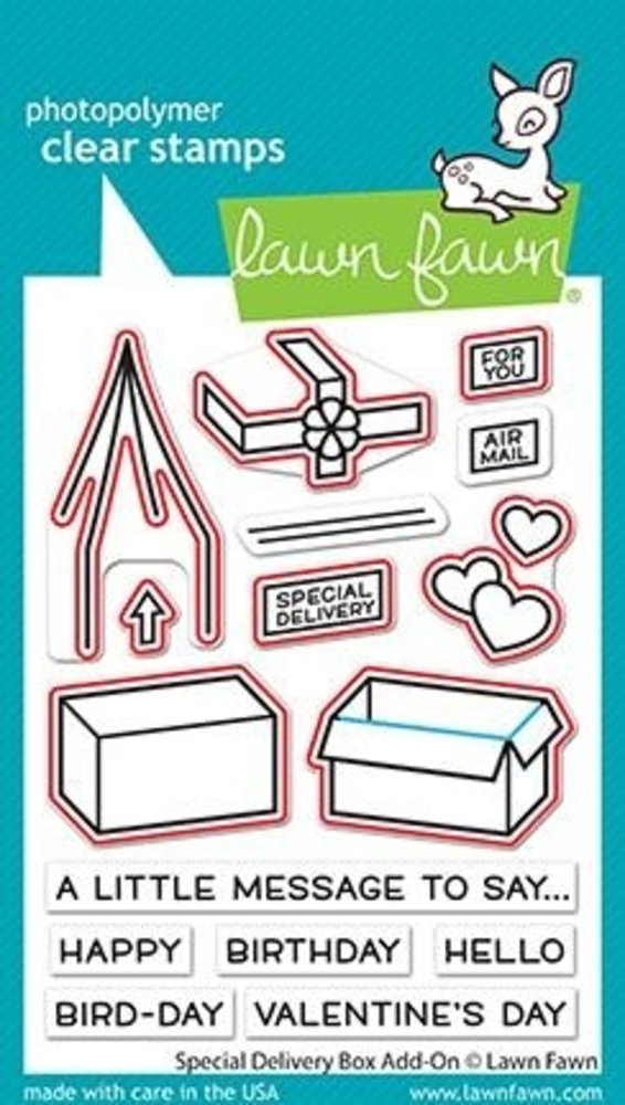 Lawn Fawn Special Delivery Box Add-On Dies (LF2469) Lawn Fawn Special Delivery Box Add-On Dies (LF2469)