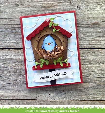 Lawn Fawn Magic Iris Birdhouse Add-On Dies (LF2471)