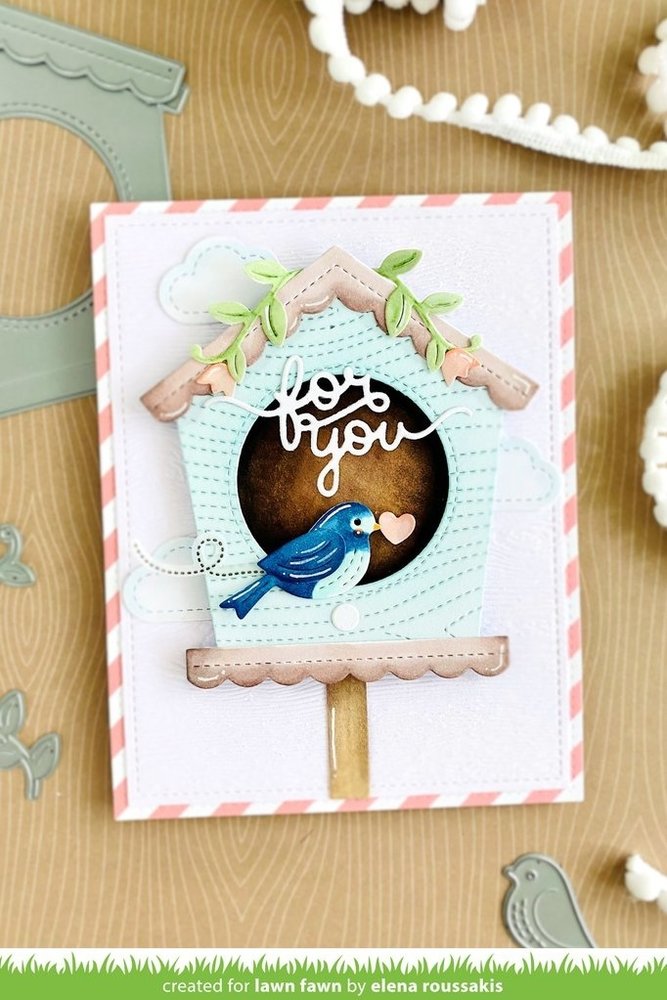 Lawn Fawn Magic Iris Birdhouse Add-On Dies (LF2471)