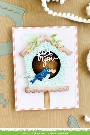 Lawn Fawn Magic Iris Birdhouse Add-On Dies (LF2471)