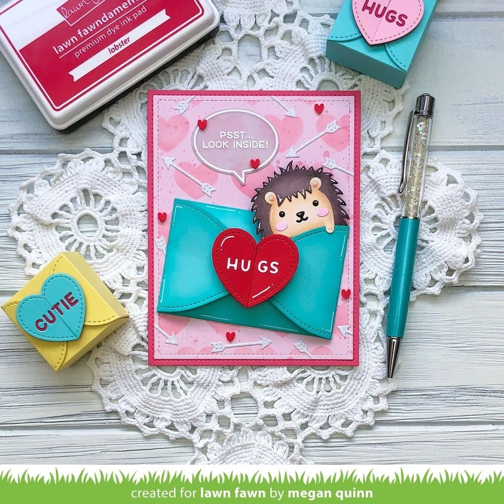 Lawn Fawn Gift Card Heart Envelope Dies (LF2472)