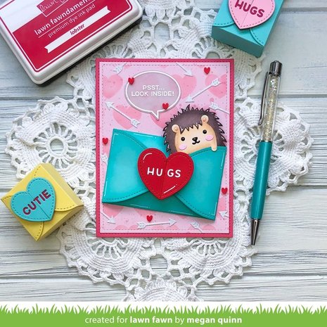 Lawn Fawn Gift Card Heart Envelope Dies (LF2472)
