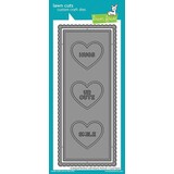 Lawn Fawn Scalloped Slimline with Hearts: Portrait Dies (LF2477)