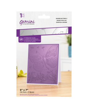 Gemini Grande Butterfly 3D Embossing Folder (GEM-EF5-3D-GRBU) Gemini Grande Butterfly 3D Embossing Folder (GEM-EF5-3D-GRBU)