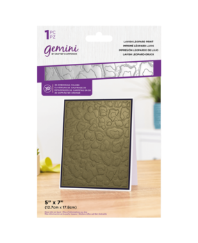 Gemini Lavish Leopard Print 3D Embossing Folder (GEM-EF5-3D-LLP) Gemini Lavish Leopard Print 3D Embossing Folder (GEM-EF5-3D-LLP)