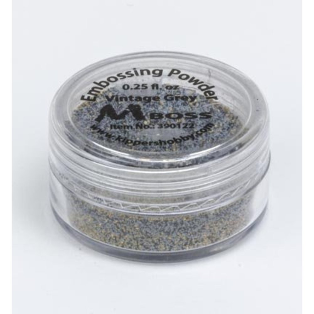 Mboss Embossing Powder Vintage Grey (390122) Paperpads.nl