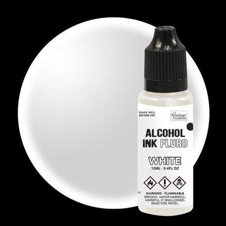Couture Creations Alcohol Ink FLURO White 12ml (CO727957) Couture Creations Alcohol Ink FLURO White 12ml (CO727957)