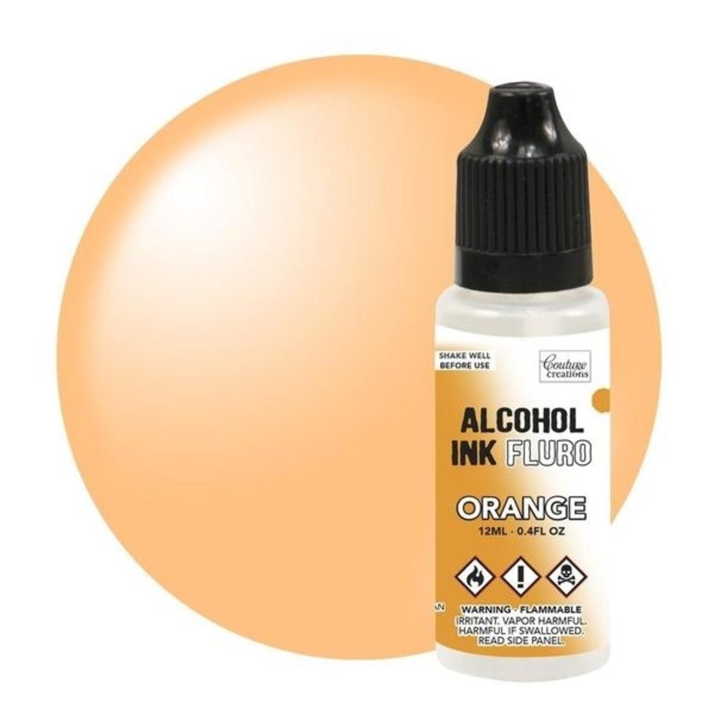 Couture Creations Alcohol Ink FLURO Orange 12ml (CO727956) Couture Creations Alcohol Ink FLURO Orange 12ml (CO727956)