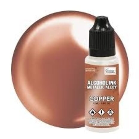 Couture Creations Alcohol Ink Metallic Alloy Copper 12ml (CO727879) Couture Creations Alcohol Ink Metallic Alloy Copper 12ml (CO727879)