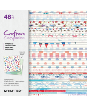 Crafter's Companion Best Of British 12x12 Inch Paper Pad (CC-PAD12-BOBPP)