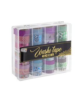 Craft Sensations Washi Tape In Storage Box 40pcs (CR0517/21GE) Craft Sensations Washi Tape In Storage Box 40pcs (CR0517/21GE)