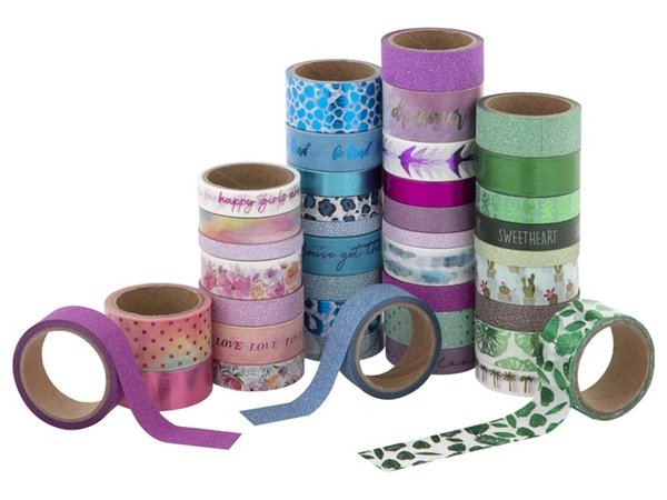 Craft Sensations Washi Tape In Storage Box 40pcs (CR0517/21GE) Craft Sensations Washi Tape In Storage Box 40pcs (CR0517/21GE)