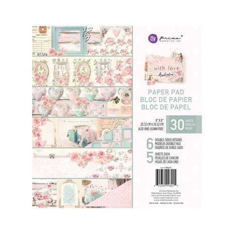 Prima Marketing Inc With Love 8x8 Inch Paper Pad (996215)