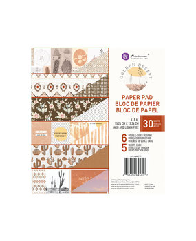 Prima Marketing Inc Golden Desert 6x6 Inch Paper Pad (645717)