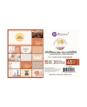 Prima Marketing Inc Golden Desert 4x6 Inch Journaling Cards (645748) Prima Marketing Inc Golden Desert 4x6 Inch Journaling Cards (645748)