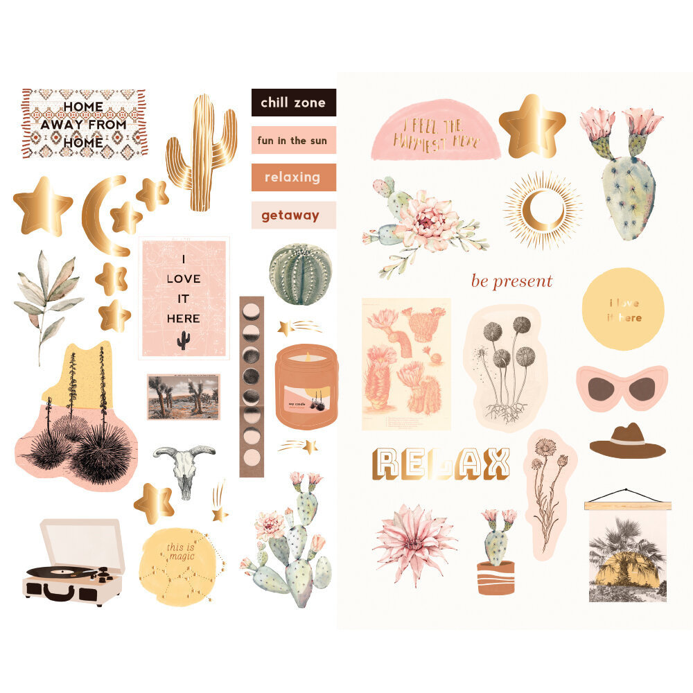 Prima Marketing Inc Golden Desert 5x8 Inch Chipboard (645755)